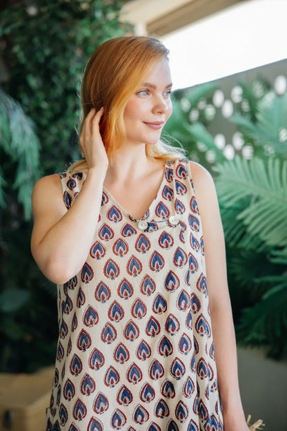 İKİ DÜĞMELİ ELBİSE KREM JAY25-10