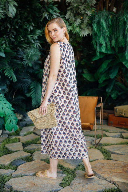 İKİ DÜĞMELİ ELBİSE KREM JAY25-10