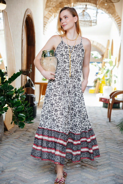 NESS ELBİSE KREM SİYAH JAY25-04