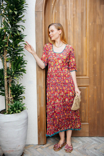 JALEBİ ELBİSE KIRMIZI JAY25-06