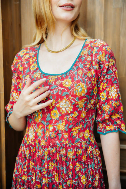 JALEBİ ELBİSE KIRMIZI JAY25-06