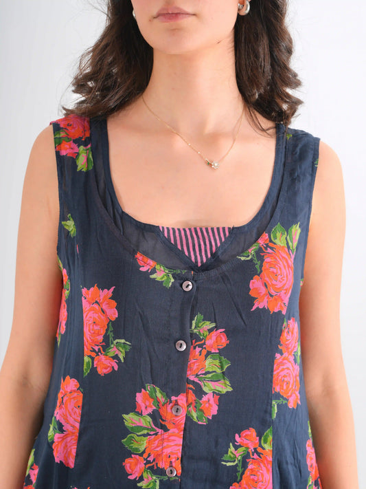 LILLY ELBİSE LACİVERT NM23-02B