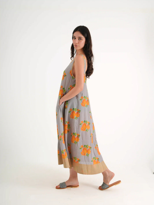 JASMIN ELBİSE GRİ NM23-03A
