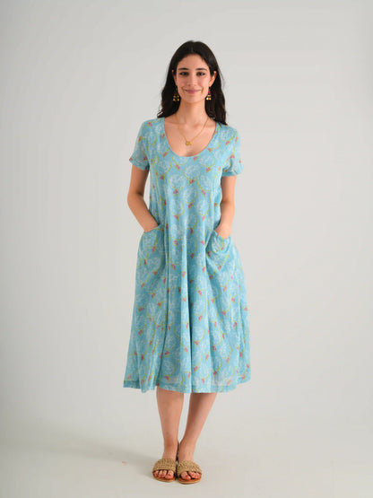 MIRA ELBİSE MAVİ NM23-05A