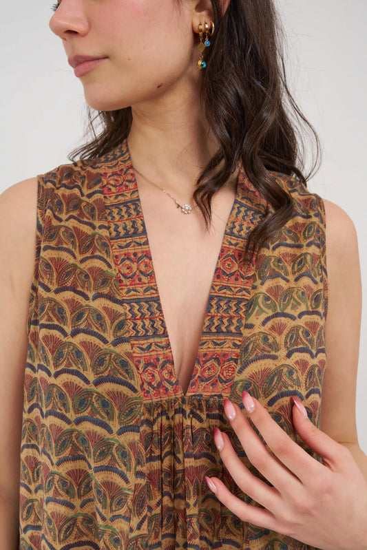 PALM ELBİSE KOLSUZ D25-87B